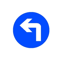 左轉(zhuǎn)剪頭標志牌